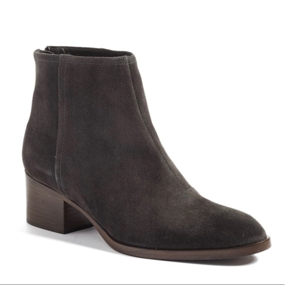 rag & bone Gray Asphalt Wesley Suede Booties